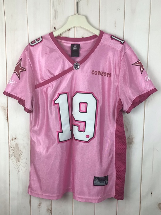 Reebok Tops - Reebok NFL Dallas Cowboys Miles Austin #19 pink women's jersey Size XL